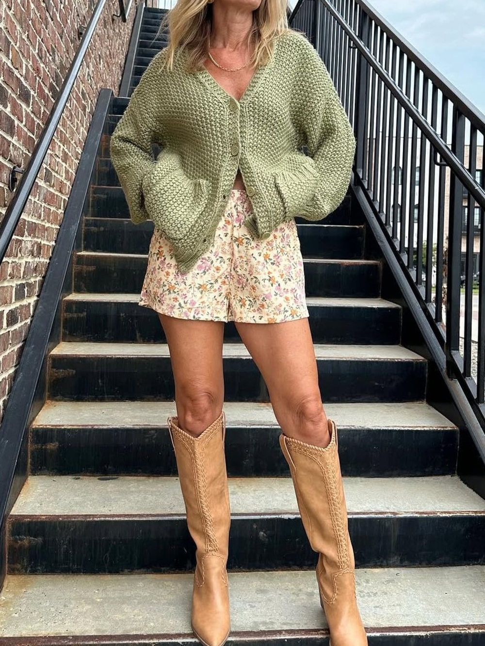 Sadie & Sage Floral Baby Corduroy Shorts
